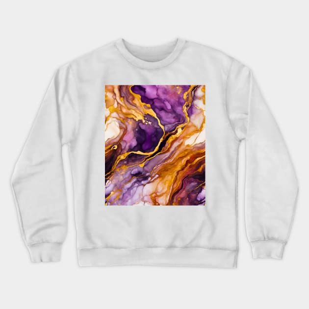 Simply Beautiful Marble Pattern Crewneck Sweatshirt by Doodle and Things